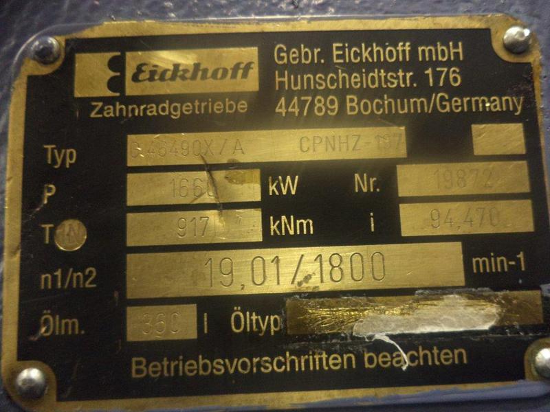 Gearbox Eickhoff CPNHZ197 (1660 kW) CPNHZ197 RePower FL