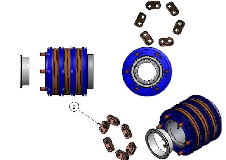 3-144-20 Schleifring, ISO Bürste, kein Erdungsring (8.5° offset)