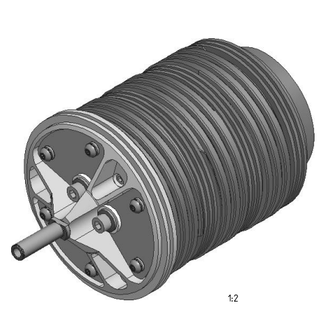 3-way Slip Ring including earth mk7 180 outer diameter, 34mm thickness. With fasteners