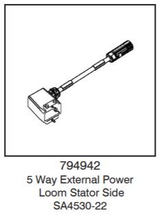 5 Way External Power Loom Statorseite