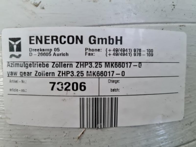 Motor de giro con caja de cambios para Enercon E-66 / E-70