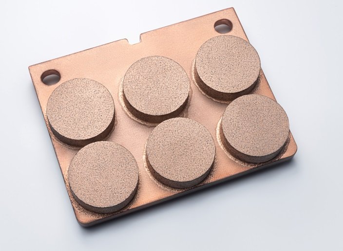 Brake pads, metallic grey, without thermistor