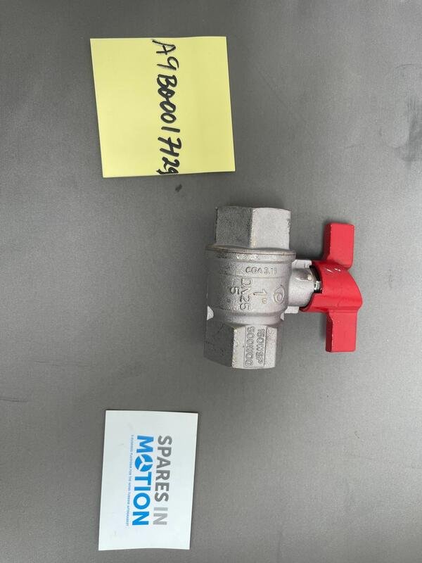 Drain valve 1" galv. w/handle