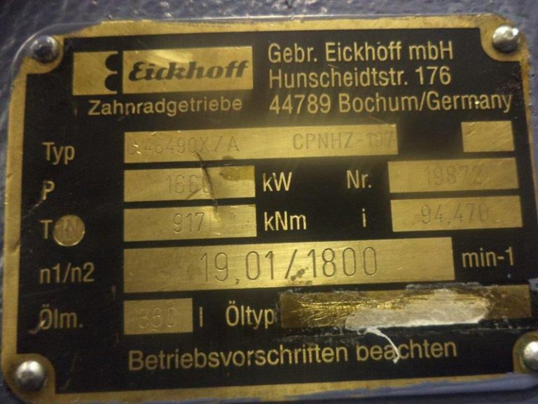 Gearbox Eickhoff CPNHZ-197 (1660 kW)