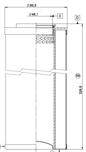 Hydac 0660 D 010 BN4HC Filtre (Pièce de remplacement par Mahle / Filtration group)