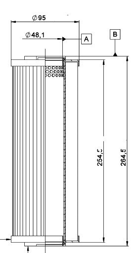 Hydac N5DM002 Filtre (pièce de rechange de Mahle / Filtration group)