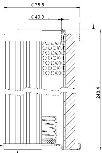 N 0250 DN 3 040 / V3,5 FKM