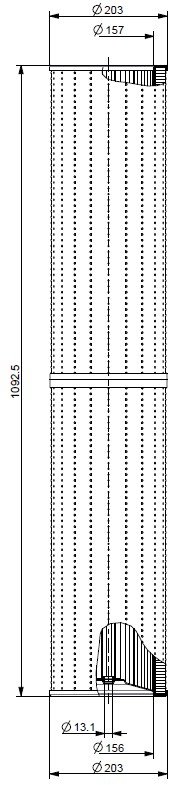Parker Fairy Arlon TXW14-10-B Filter (Replacement part by Mahle / Filtration group)
