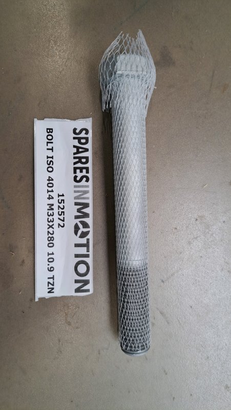 BOLT ISO 4014 M33X280 10.9 TZN Gamesa/Vestas 152572