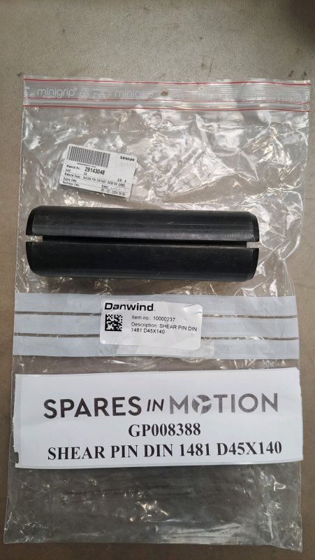 SHEAR PIN DIN 1481 D45X140 Gamesa GP008388