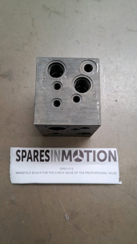 MANIFOLD BLOCK FOR THE CHECK VALVE OF THE PROPORTIONAL VALVE Gamesa GP011112