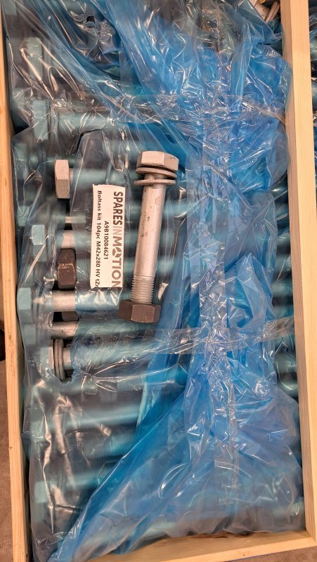 Kit pernos 104 piezas M42x280 HV tZn Siemens A9B10084621