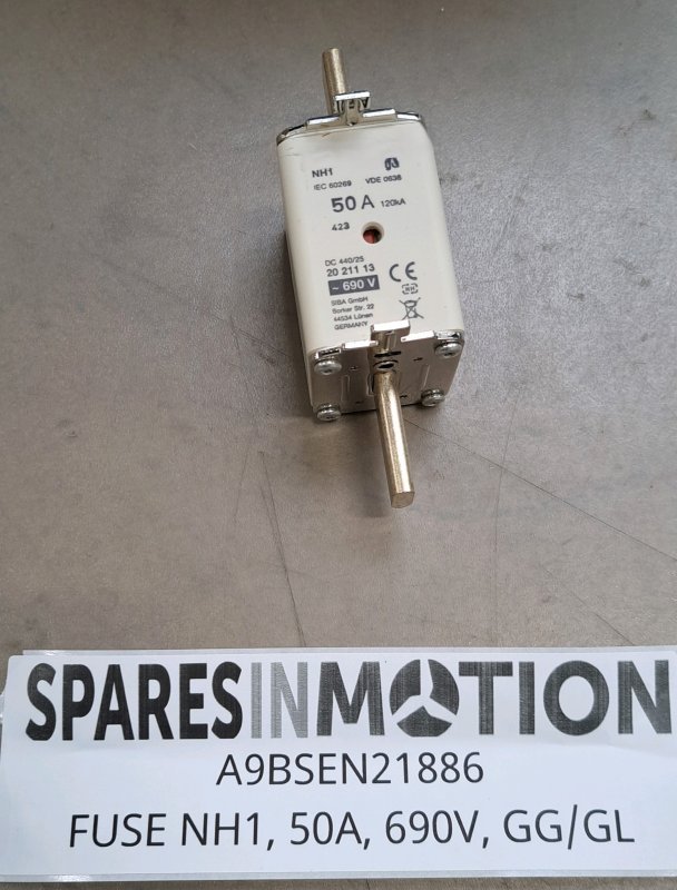 FUSE NH1, 50A, 690V, GG/GL Siemens A9BSEN21886
