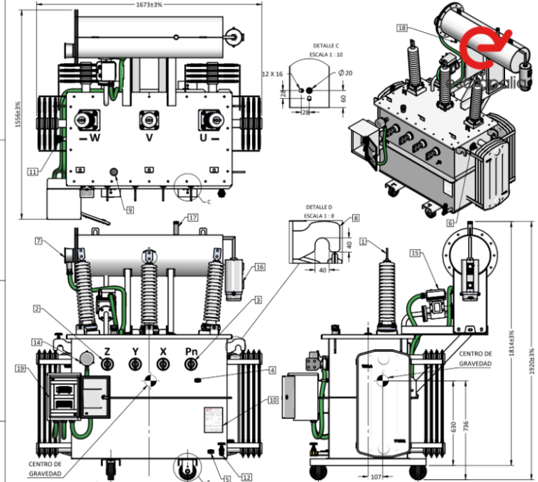 350 kVA Auxiliary Services Transformer