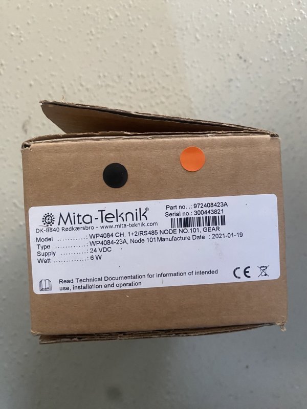 Typenchild Karton