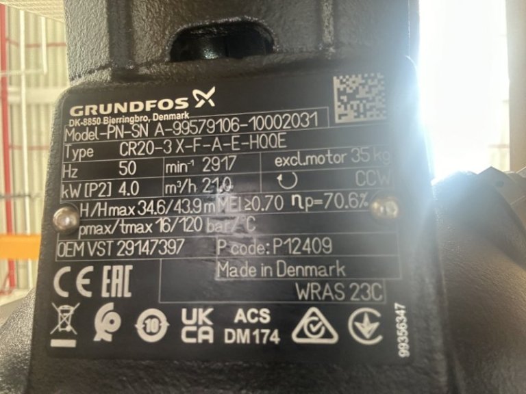 Pump CR20- 3 X-F-A-E-HQQE
