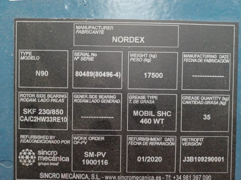 Main shaft for N90