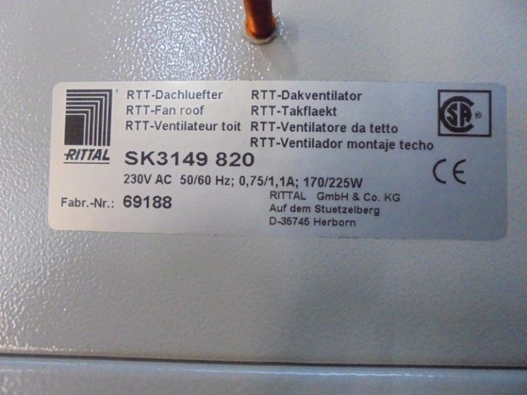 Dachlüfter, Rittal SK3149.820