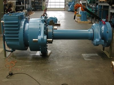 Rotor shaft with bearing unit for M1500 windturbine