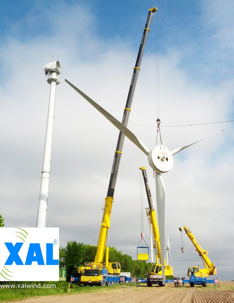 Wind turbine dismantling / erection ( ENERCON &amp; VESTAS )