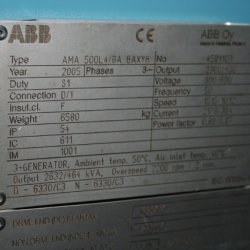 New and OEM Refurbished ABB GENERATOR for SIEMENS 2.3/400 - AMA 500L4/6A BAXYH