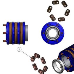 3-144-20 Schleifring, ISO Bürste, kein Erdungsring (8.5° offset) 