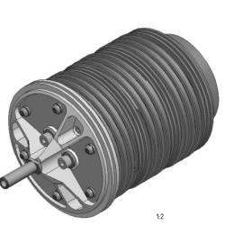 3-way Slip Ring including earth mk7 180 outer diameter, 34mm thickness. With fasteners