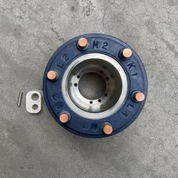 3-way Slip Ring with connectors, 150mm outer diameter, 30mm thickness
