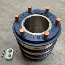 3-way Slip Ring with connectors, 150mm outer diameter, 30mm thickness