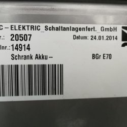 Akkukiste / battery box für Enercon E-66 / E-70