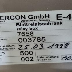 Coffret relais feuille / boîtier relais pour Enercon E-40