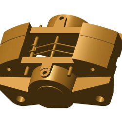 BREMSSATTEL, OBEN MONTIERT
