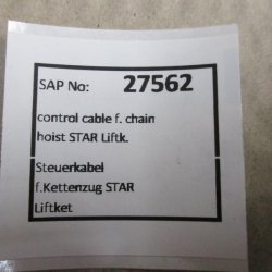 Steuerkabel für Kettenzug START Liftk. 