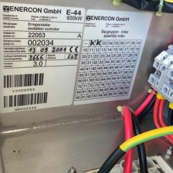 Enercon E-40 6.44 Controlador de excitador E-44 de 600 kW SAP 22053