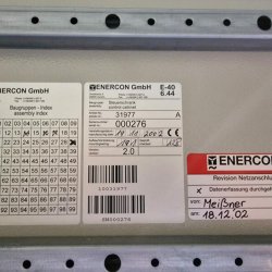 Enercon E-40 6.44 Armoire de commande 600 kW SAP 31977