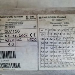 Final de carrera compacto Enercon E-66 con codificador de ángulo 21880