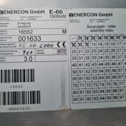 Armario para generador de excitación / de excitación para Enercon E-66