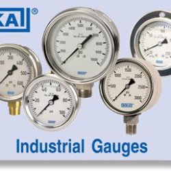 Pressure gauge with G1/4" bottom-connection, Silicon filling, range to 250 bar max