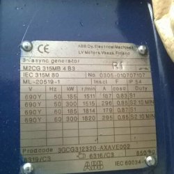 Generador 300KW 1.65MW 50/60 Hz
