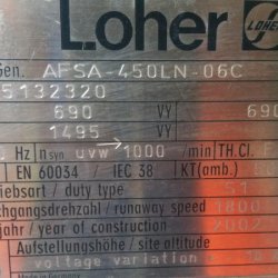 GENERATOR 690KVA AFSA-450LN-060C