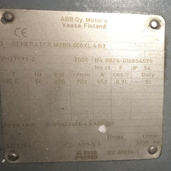 GENERATEUR ABB M2BG 400XL4 B3