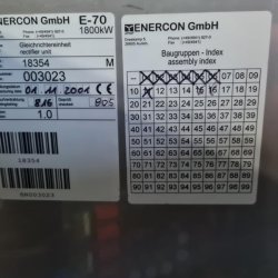 Unidad rectificadora para Enercon E-66 / E-70