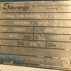 N80 gearbox, Flender PZAB3450.1 <a href="/wind-turbine-brands/nordex-wind-turbine-parts-repairs" hreflang="en">Nordex</a> <a href="/manufacturers/flender" hreflang="en">Flender</a> PZAB 3450.1 (2)