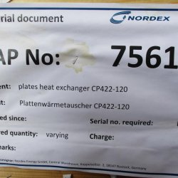 plates heat exchanger CP422-120