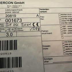 Power Cabinet Enercon 600 Kw for E58, E66 E70