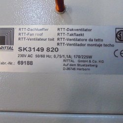 Ventilador de techo, Rittal SK3149.820