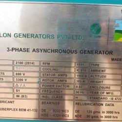 Suzlon S88 Generator 50Hz - Unused