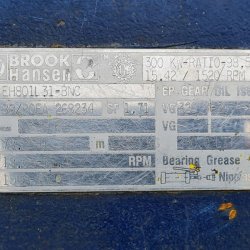 Powertrain Brook Hansen EH 801L31 BNC, 50 Hz, 1650 kW Vestas V66 RCC