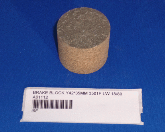 BRAKE BLOCK Y42*35MM 3501F LW 18/80