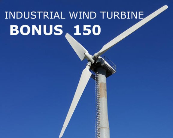 Bonus 150 wind turbine for sale, 120/150 kW